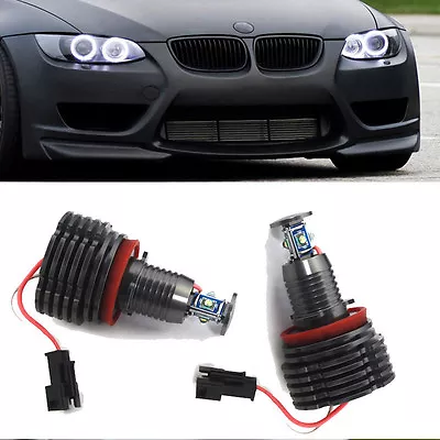 2X 40W H8 Angel Eye Halo Ring LED DRL Light Bulbs For BMW E70 E90 E92 E93 X5 M3 • $28.62