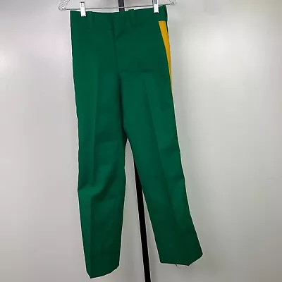 Vintage Green Marching Band Uniform Pants Yellow Pinstripe XS/Small • $36