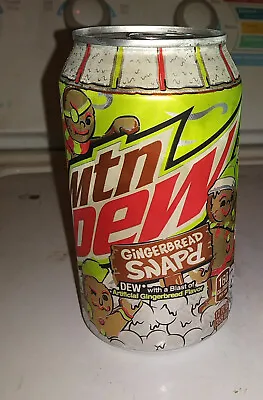 Mtn Dew Mountain Gingerbread Snapd Snapped Limited Edition Can Ginger Bread 2021 • $3.50