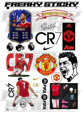 High Quality Cristiano Ronaldo Custom Sticker Manchester United CR7 FIFA EA NIKE • $18