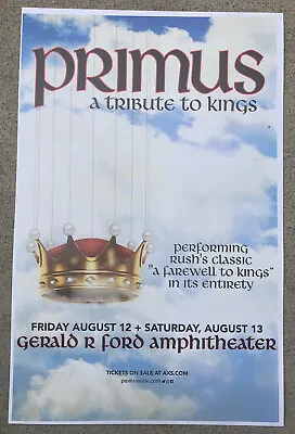 $9.99 • Buy PRIMUS Tribute To Kings Tour 2022 Vail, Colorado Promo Poster 11x17 Handbill