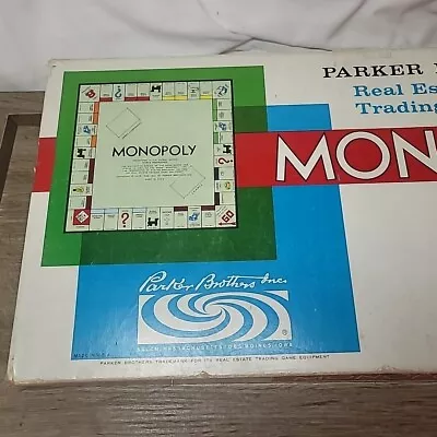 Vintage Monopoly Game Vintage 1961 Parker Brothers Original And Complete • $27.95