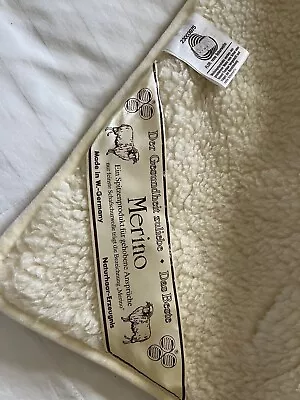 Merino Wool 33”x 72” Coverlet Blanket • $38