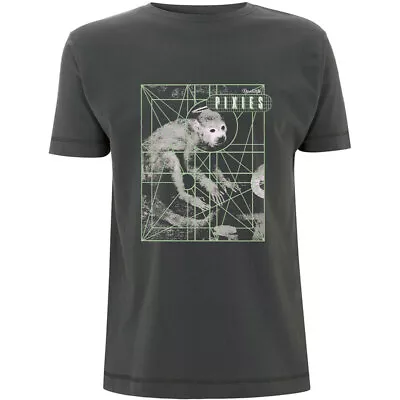 Pixies Monkey Grid Gray T-Shirt NEW OFFICIAL • $24.39