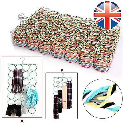 £7.88 • Buy Scarf Ties Hanger Belts Hanger Ring Holder Display Storage Hold 28 Items