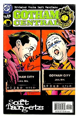 Gotham Central #15 Signed By Ed Brubaker & Michael Lark DC Comics • $24.99