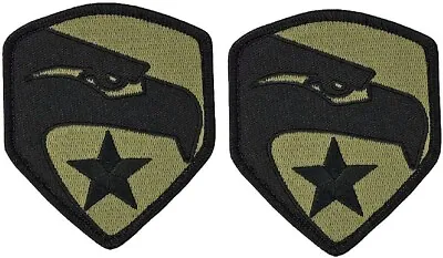 GI Joe Eagle & Star Logo Military Morale Patch |2PC HOOK BACKING   3.5 X3  • $13.99