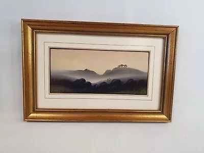 Vintage Frank Holme Gouache Painting Of Dartmoor? On Paper Circa 1980's • £32.99