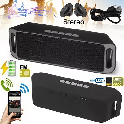 SC208 Bluetooth 5.0 Portable Wireless Speaker TF USB AUX Music Player Mini Radio • $10.99