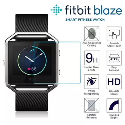 2x For Fitbit Blaze Tempered Glass LCD Screen Protector Cover Film Fitness Watch • $3.29