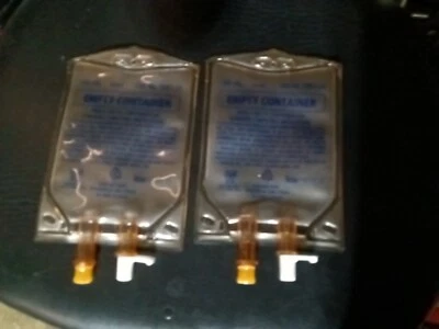 $20 • Buy Empty Iv Bag 100ml Lot Of 2 New Hospira 