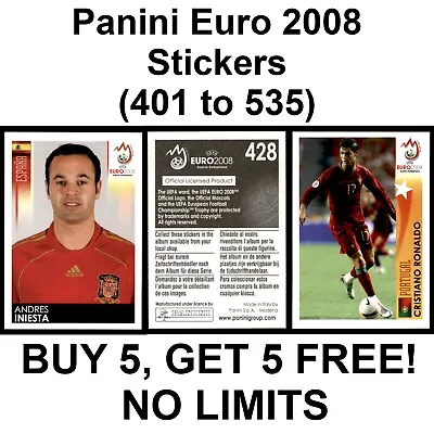 Panini Euro 2008 (401 To 535) **Please Select Stickers** • £1