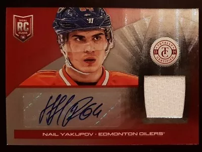 2013 - 2014 Panini Nail Yakupov Totally Certified Auto /50 #190 Hockey Card • $9.72