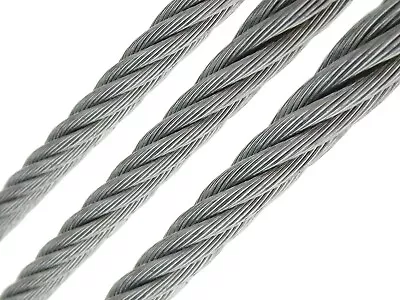 1/2  X 100' Galvanized Wire Rope 6x19 IWRC 26600 LBS Capacity • $187