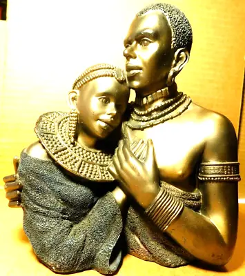 FSB~VKendrick Moernist Sculpture Couple African American Bust 1950's-1960's • $190