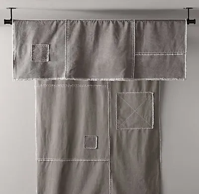 Restoration Hardware RH Classic Vintage Washed Patchwork Canvas Swag Canopy NEW • $199