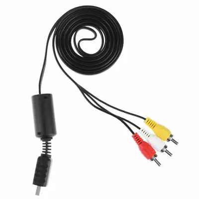 £3.76 • Buy Audio Video AV Cable Replacement For Sony PS2 PS3 Console Lead Wire Black 2.5m