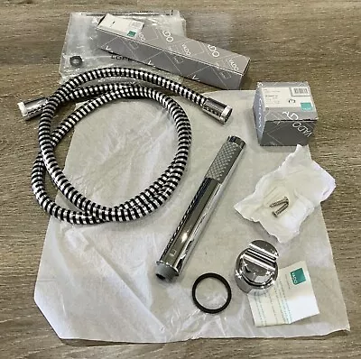 Vado ZOO Handset C/P Chrome Single Function Shower Head + Bracket & Hose Kit New • £44.95