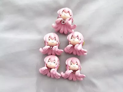 Lot Of 5 Tako Luka Drooling Face Character Charm Figure Mascot Megurine Luka • $18.95