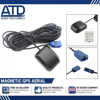 SatNav GPS Fakra Aerial Antenna Magnetic Car Cable For Vauxhall CD70 DVD100 Navi • £6.99