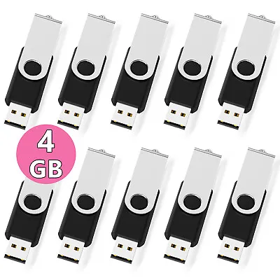 10PK 4GB USB2.0 Flash Drive Pen Thumb Drive Memory Stick U-Disk For Music Video • $25.99