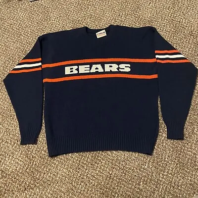 Vintage Chicago Bears Sweater NFL Pro Line Ditka Ryan Cliff Engle XL MINT EUC • $129.99