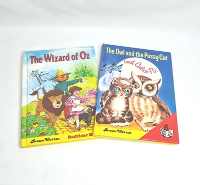 £6.29 • Buy The Wizard Of Oz & The Owl The Pussycat 2 Brown Watson Children's Hardback Books