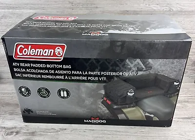 Coleman Atv 4-wheeler Rear Padded Bottom Bag Extra Seat Storage Bag Cup Holder • $84.95