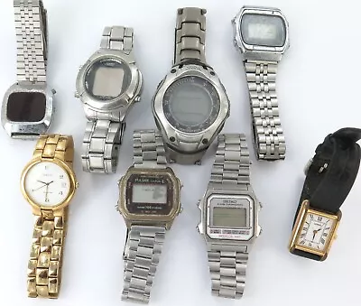 Job Lot Vintage Mens Watches. LCD Tissot Seiko Lorus Casio Citizen Pulsar  • $31