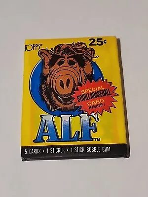 Vintage 1987 Topps  ALF -Series 1 -Trading Card Wax Pack Factory Sealed • $4.89