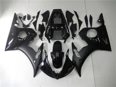 $479 • Buy Glossy Matt Black Injection Plastic Fairing Fit For Yamaha YZF R6 2003 2004 2005