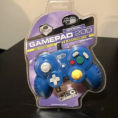 Mad Catz Gamepad 200 Gamecube Controller Blue Pro Series Sealed • $59.99