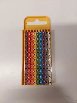 £6.99 • Buy HellermannTyton WIC3 Snap On Cable Markers Identification 4.3 - 5.3 Mm 561-03100