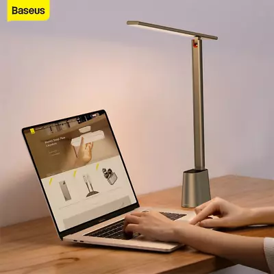 Baseus LED Desk Lamp Eye Protect Study Dimmable Office Light Foldable Table Lamp • $44.99