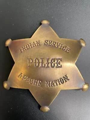 Novelty Badge: Indian Service Police Apache Nation • $9.99