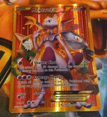 Mewtwo EX 164/162 Gold Secret Rare Full Art - Pokemon TCG XY BREAKthrough LP- • $33.99