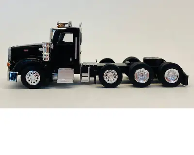 2 Pack Black Peterbilt 367 4 Axle Cab 1/87 HO Die-cast Truck Models TNS 410524 • $26.95