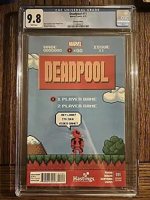 Deadpool #11 CGC 9.8 Hastings 8-Bit Variant Matthew Waite Super Mario • $999.99