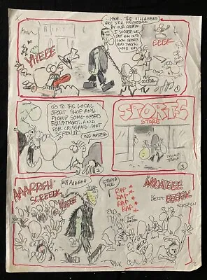 Duck Edwing Original Frankenstein Comic Gag Art - MAD Magazine • $270