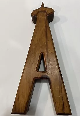 Large 12 3/4  Free Standing Letter A Decorative Monogram Wood Letter • $9