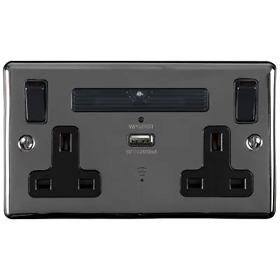 £14.99 • Buy Double Switched Socket With Wifi Extender & USB Charger - All Finishes Available