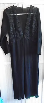 Size  Medium Approx 12-14 Vintage Long Beach Cover Up Sheer Dressing Gown Etc • £5.99