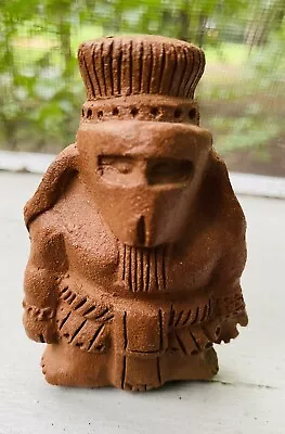 Vintage Mayan God CLAY WHISTLE Handmade Belize Symbolic Maya Figures A853 • $18