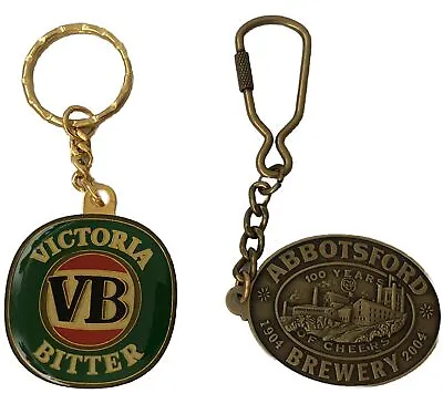 VB Victoria Bitter Bottle Opener Key Ring & Abbotsford Brewery Key Ring Vintage • $15