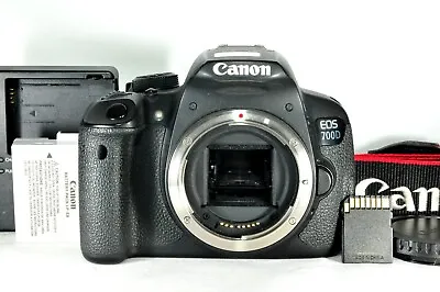 Canon EOS 700D Digital SLR Camera (body Only) W/battery Charger Strap SD Card • $349.98
