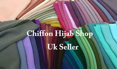 £4.50 • Buy Chiffon Scarf Hijab Soft High Quality Sarong Shawl Maxi Plain Wrap 