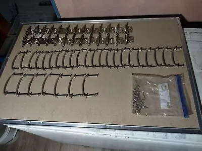 Vintage Cabinet Cupboard Drawer Pulls Handles Hinges Lot 55 Pieces  • $26.99