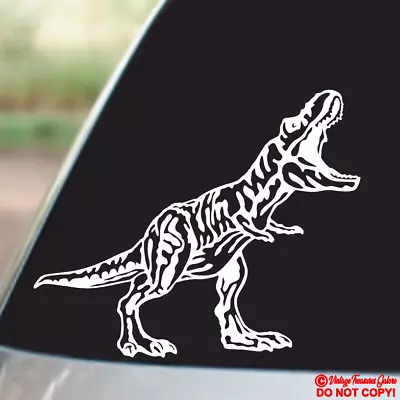 TYRANNOSAURUS REX Vinyl Decal Sticker Car Window Wall Bumper Dinosaur T-Rex JDM • $2.99