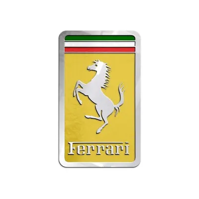 Badge Emblem Ferrari Polished Stainless Steel • $45