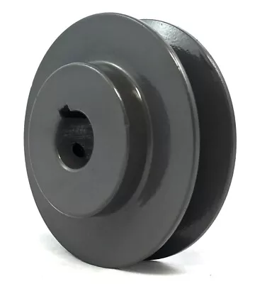 Sheave Pulley Cast Iron 3.5  Single Groove ID: 5/8  AK3558 AK35 5/8  V Belt A4L • $29.95